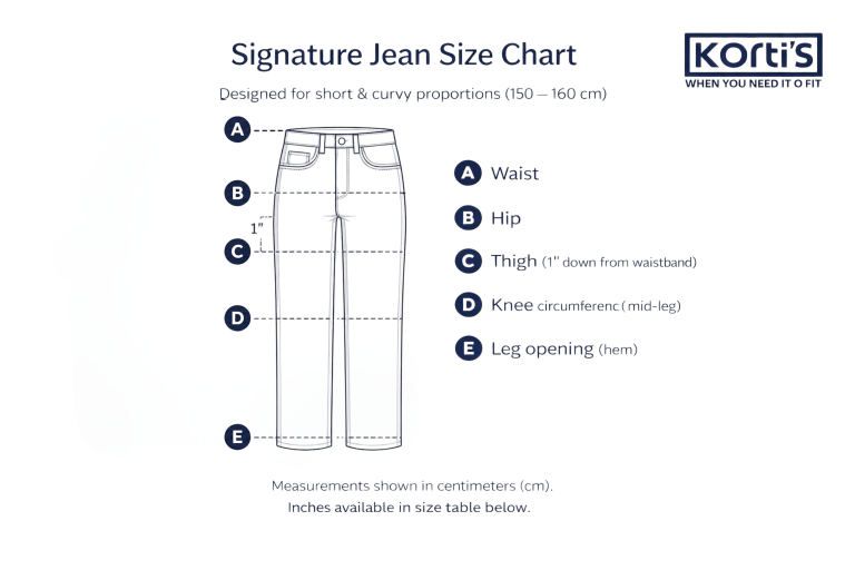 The Signature Jeans Size Chart -2